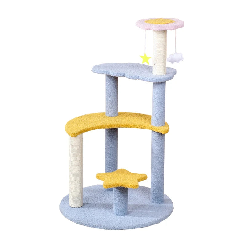 Star & Moon Cat Climbing Tree - Neko Chan