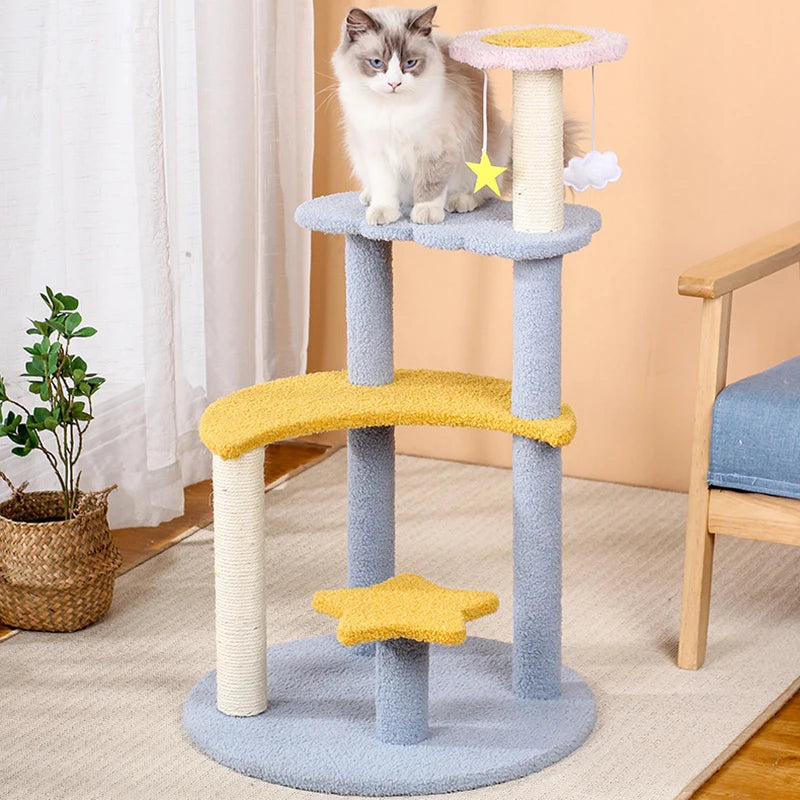 Star & Moon Cat Climbing Tree - Neko Chan